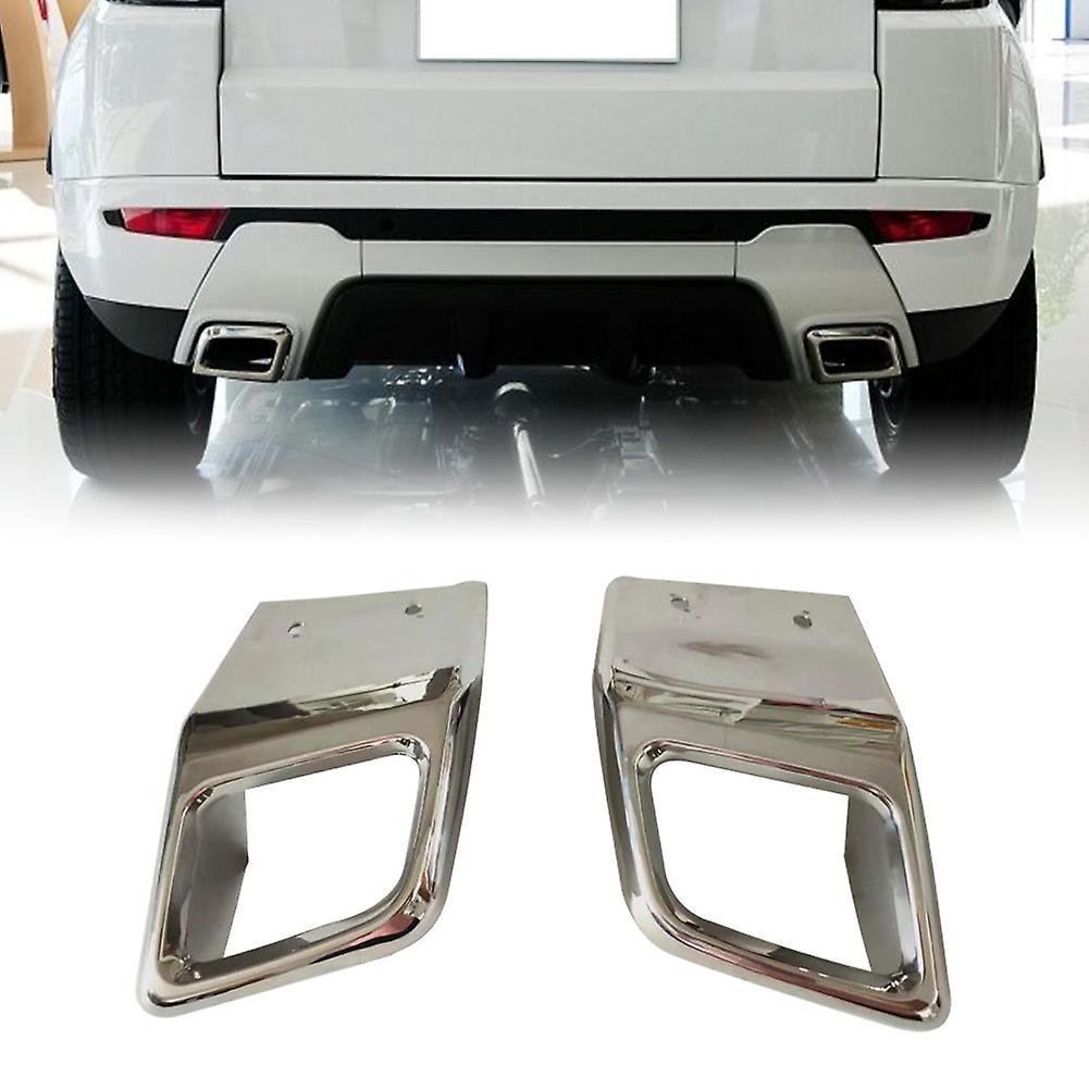 2pcs Left+right Rear Bumper Exhaust Tube Trim for Range Rover Evoque