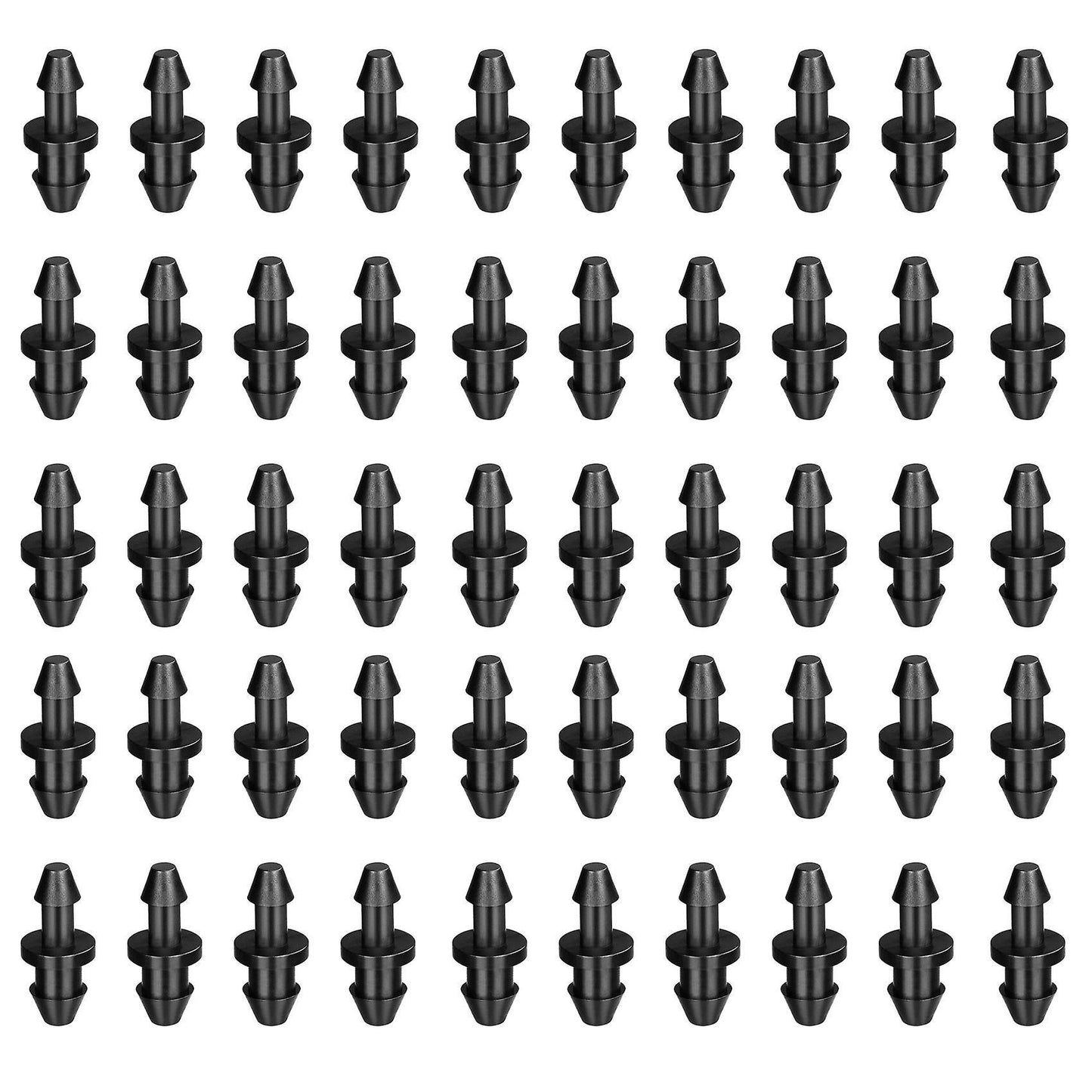 50pcs 1/4inch Drip Tubing End Plugs,for Home Garden Sprinkler Systems