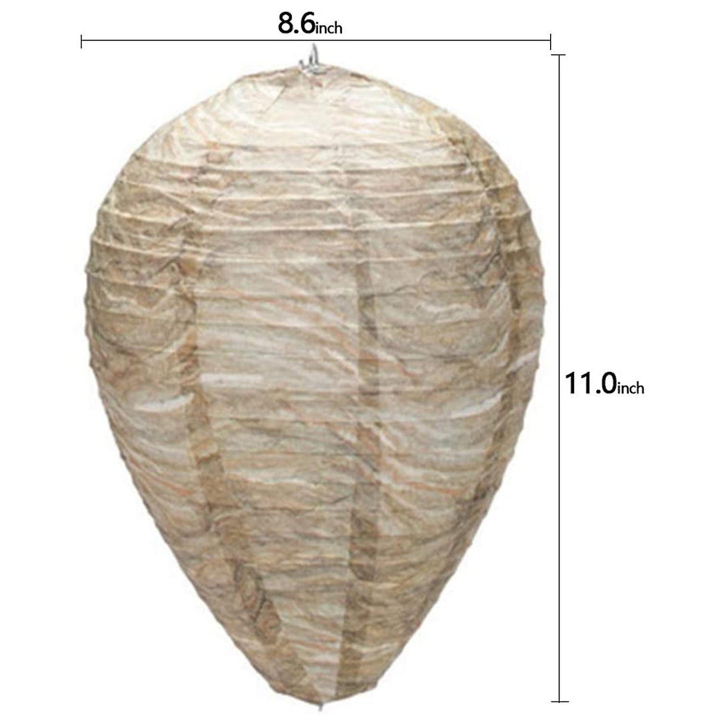 4pcs Decoy Hanging Fake Wasp Nest Paper Wasp Nest for Garden
