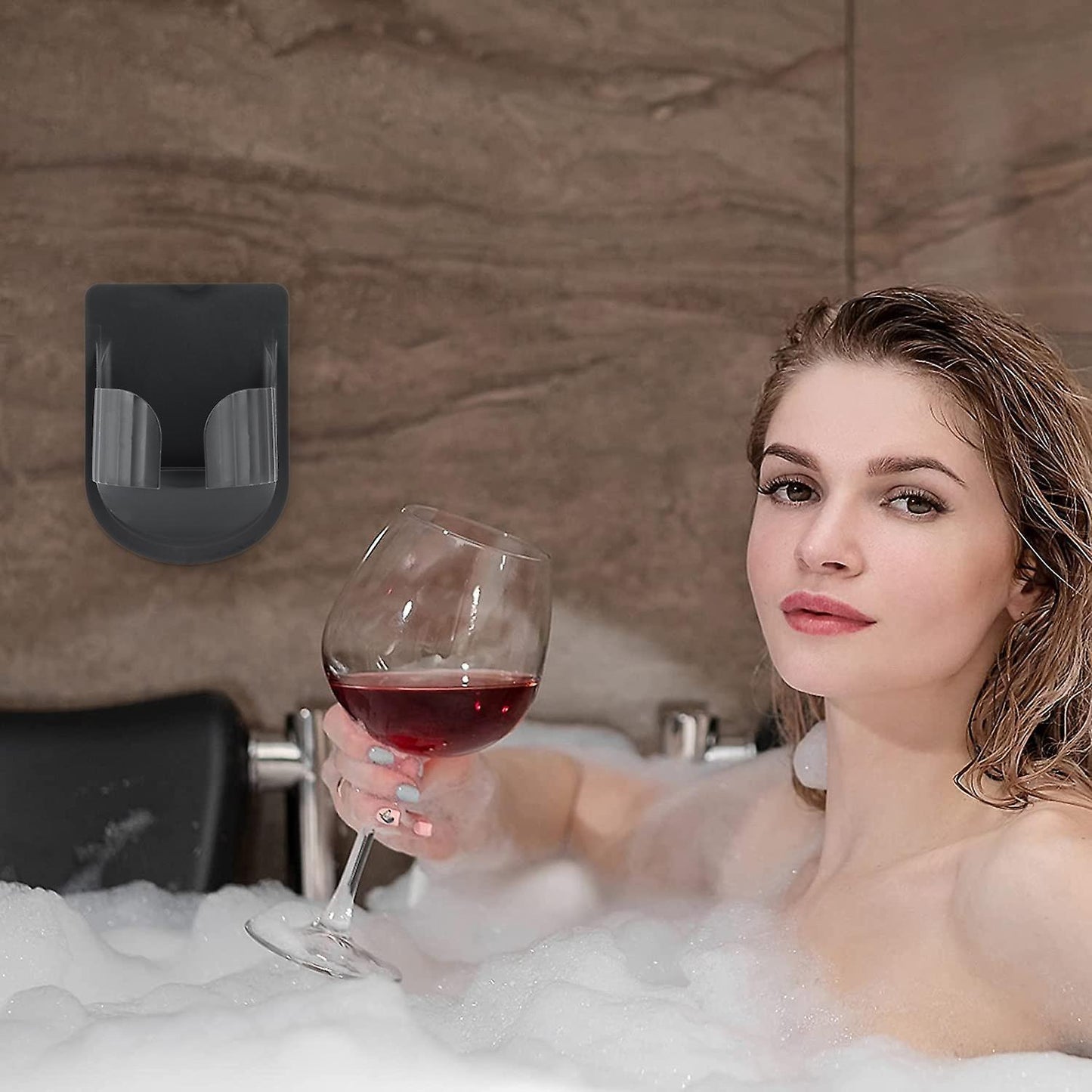 Shower Drink Holder,wine Glass/beer/can/bottle/beverage Holder Black