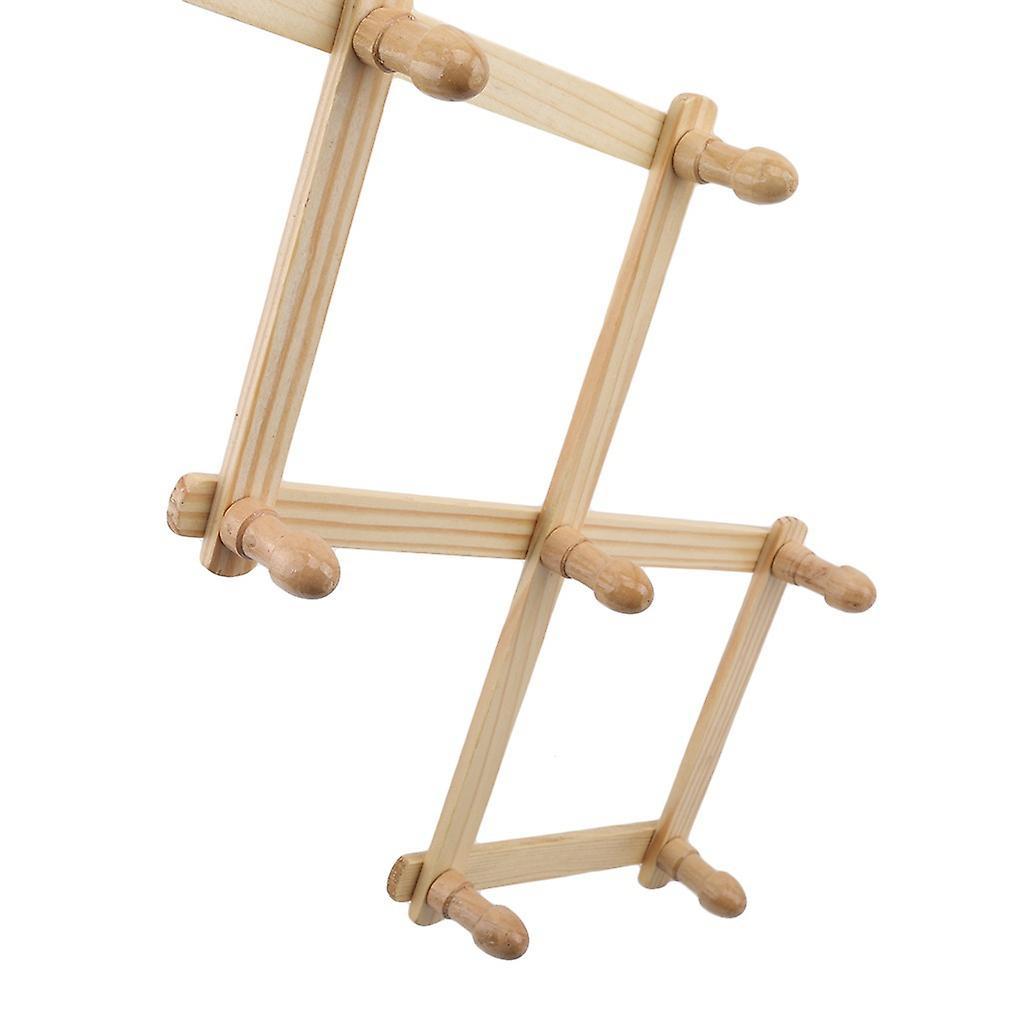 Wooden Expanding Clothes Hanger Hat Closet Wall Hook Home Decor
