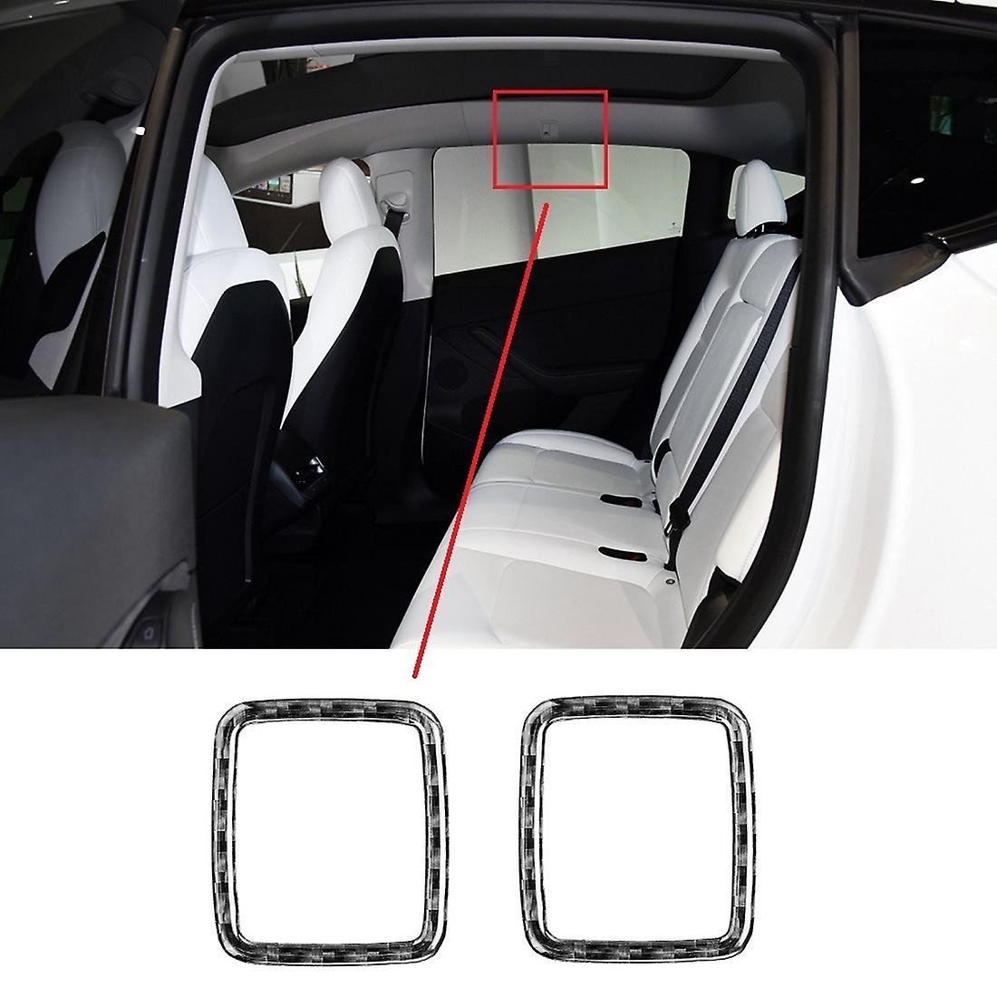Rear Side Reading Lights Decorative Sticker Carbon Fiber Frame
