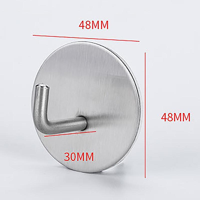 6pc Self-adhesive Towel Hooks Stainless Steel Hooks for Home, Kitchen