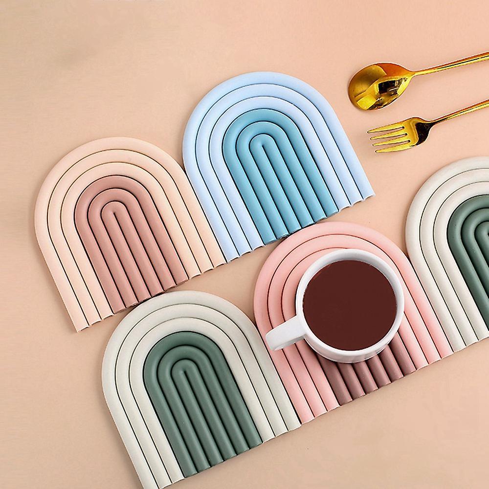 For Drinks Silicone Removable Insulation Pad for Coffee Coasters A
