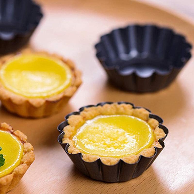 Tart Quiche Flan Pan Mold Muffin Cup Pie Pizza Cake Mold 8pcs