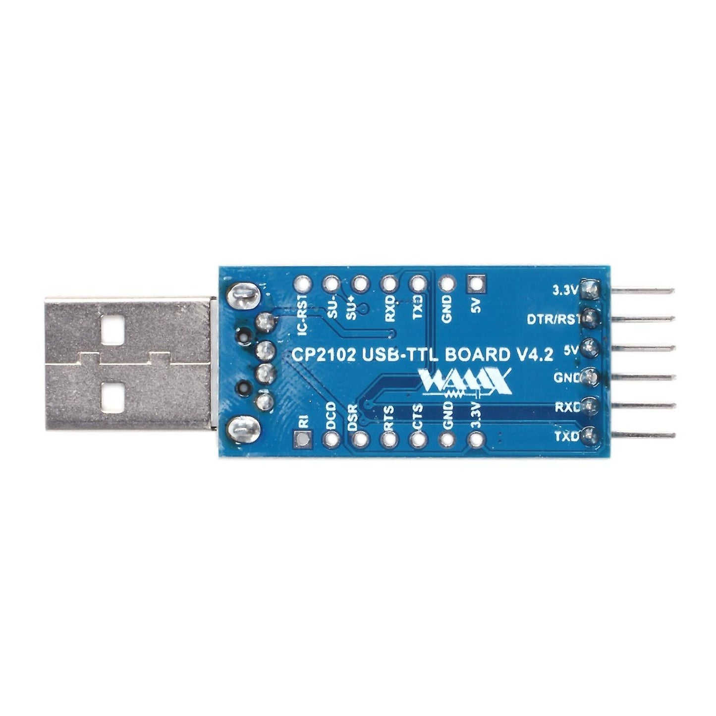 Cp2102 Usb 2.0 to Uart Ttl 6pin Serial Converter Adapter Blue+silver
