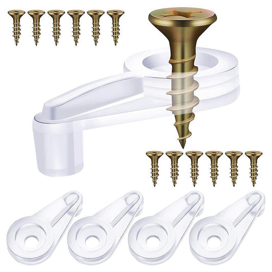 100 Pack Glass Retainer Clips Kit Cabinet Glass Clips(transparent )