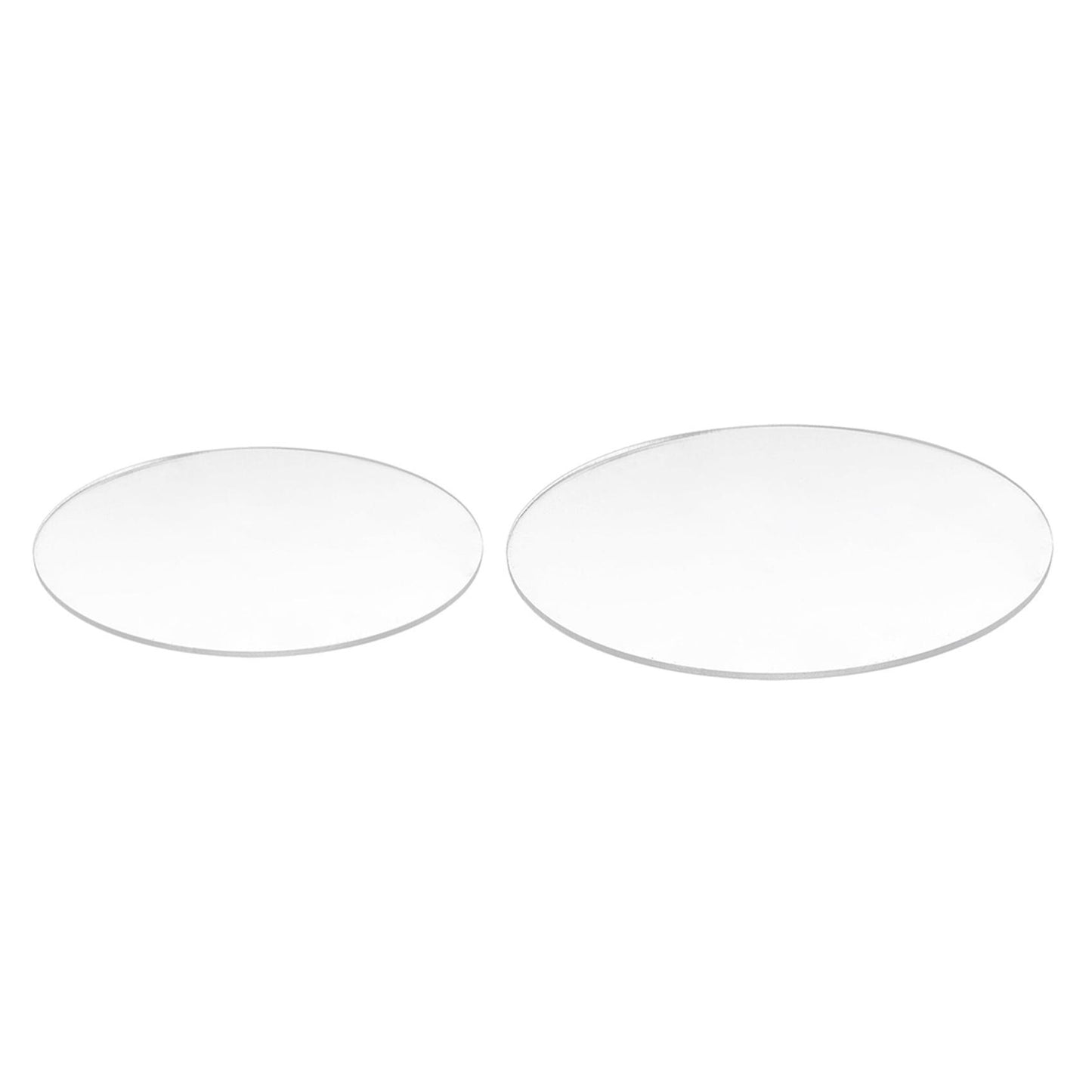 Transparent 3mm Thick Mirror Acrylic Round Disc Diameter:85mm