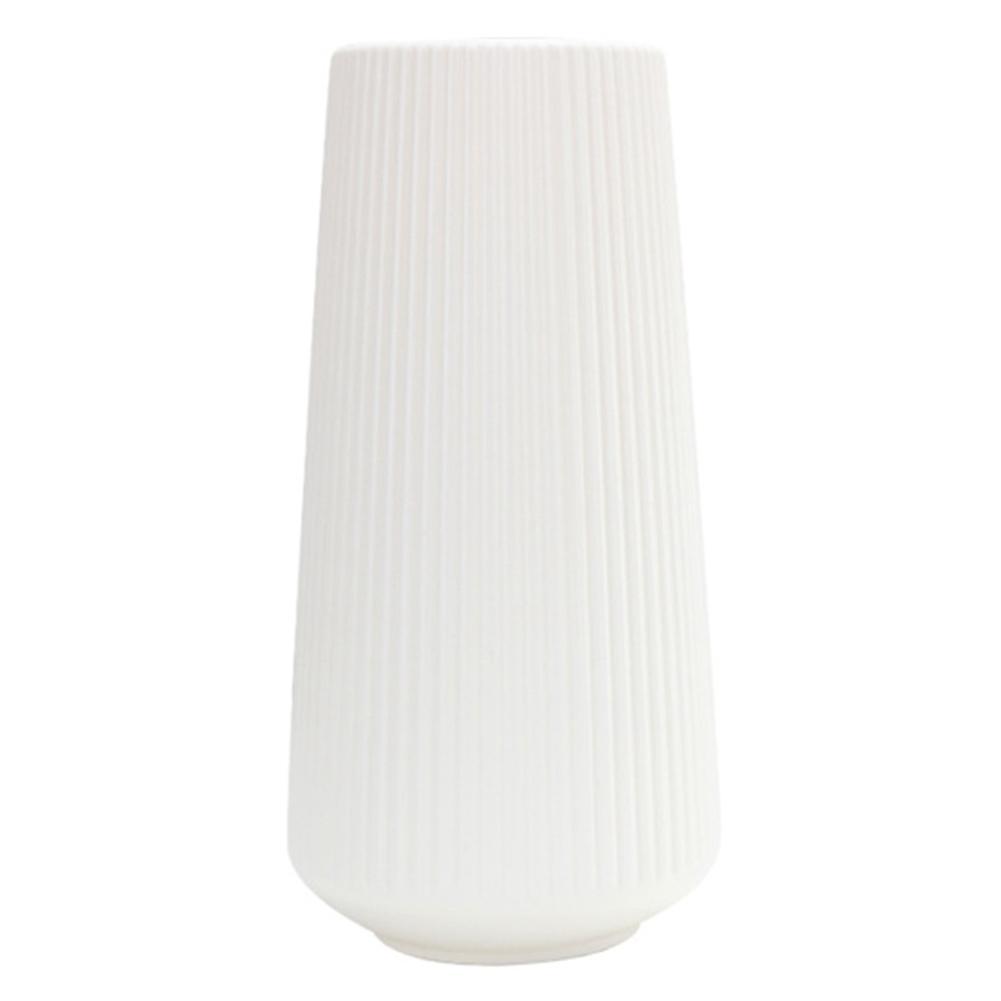 Nordic Style Plastic Vase Dried Flower Arrangement Pot Holder,white