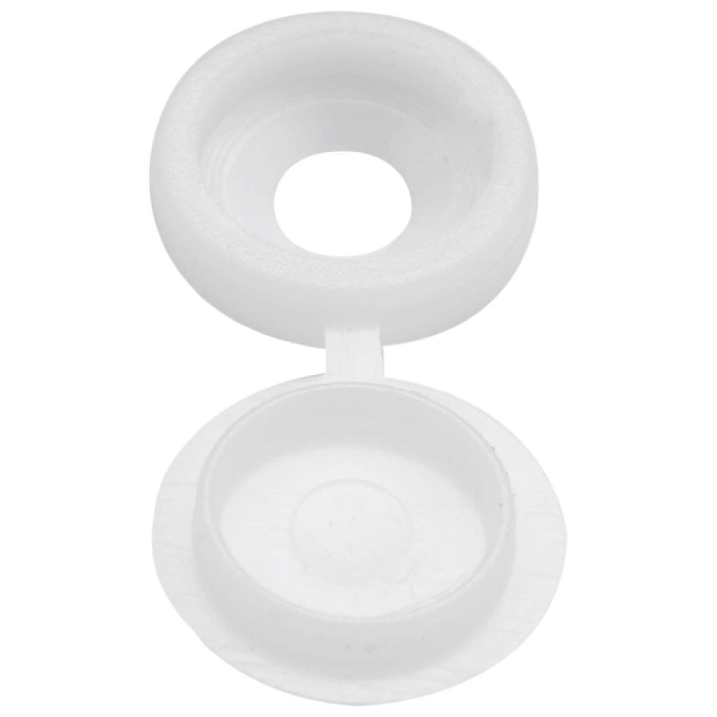 200 Pcs Screw Plastic Hinged Screw Head Caps Snap-on Decor (white)