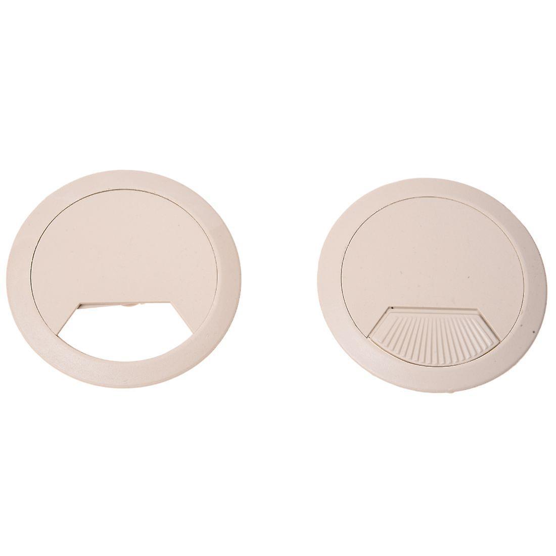 5 Pcs 70mm Dia Round Grommet Cable Hole Covers for Computer Desk