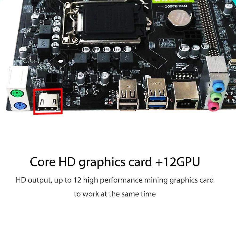 B250c Btc Mining Motherboard with Cpu G4400 Ddr4 4gx2 for Btc Miner