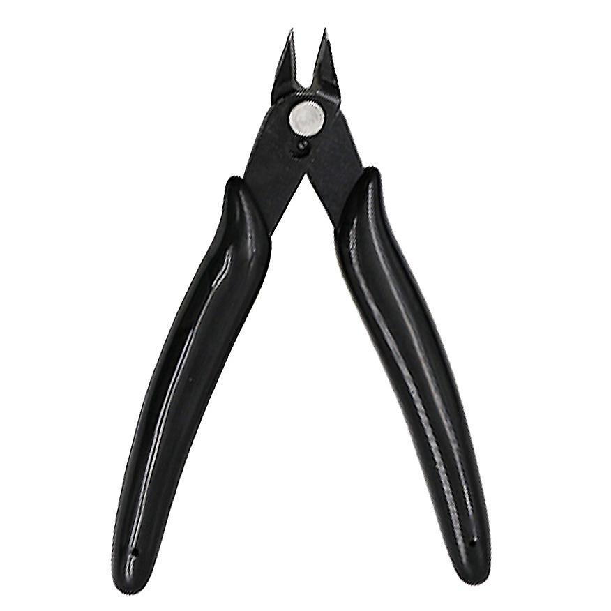 Diagonal Pliers 3.5 Inch Mini Wire Cutter Small Soft Cutting(black)