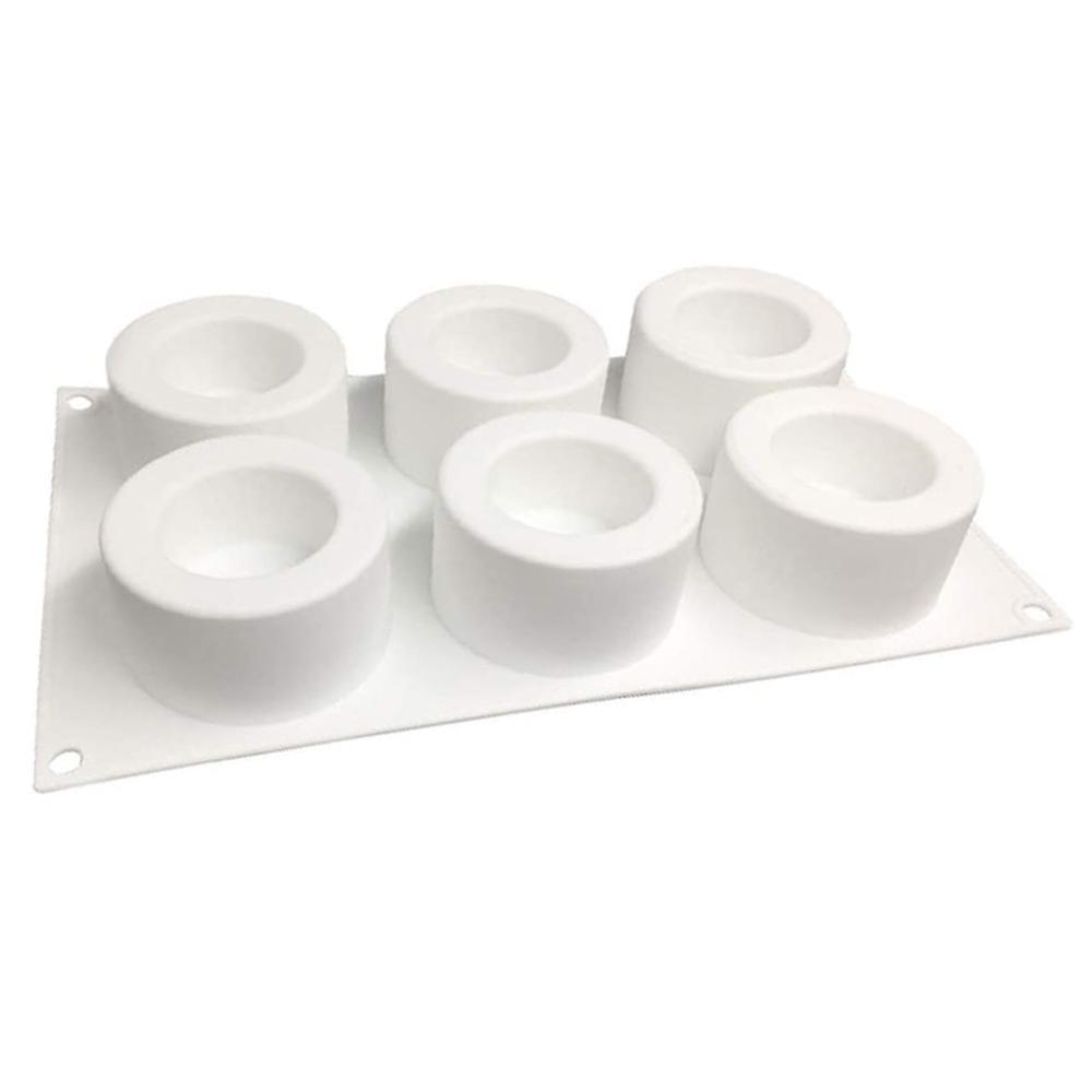 6 Compartments Silicone Pudding Cup Cake Mold Diy Baking Mold