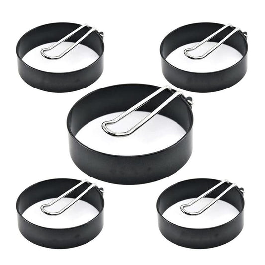 5 Pack Non-stick Egg Rings for Griddle,frying Egg Maker Molds