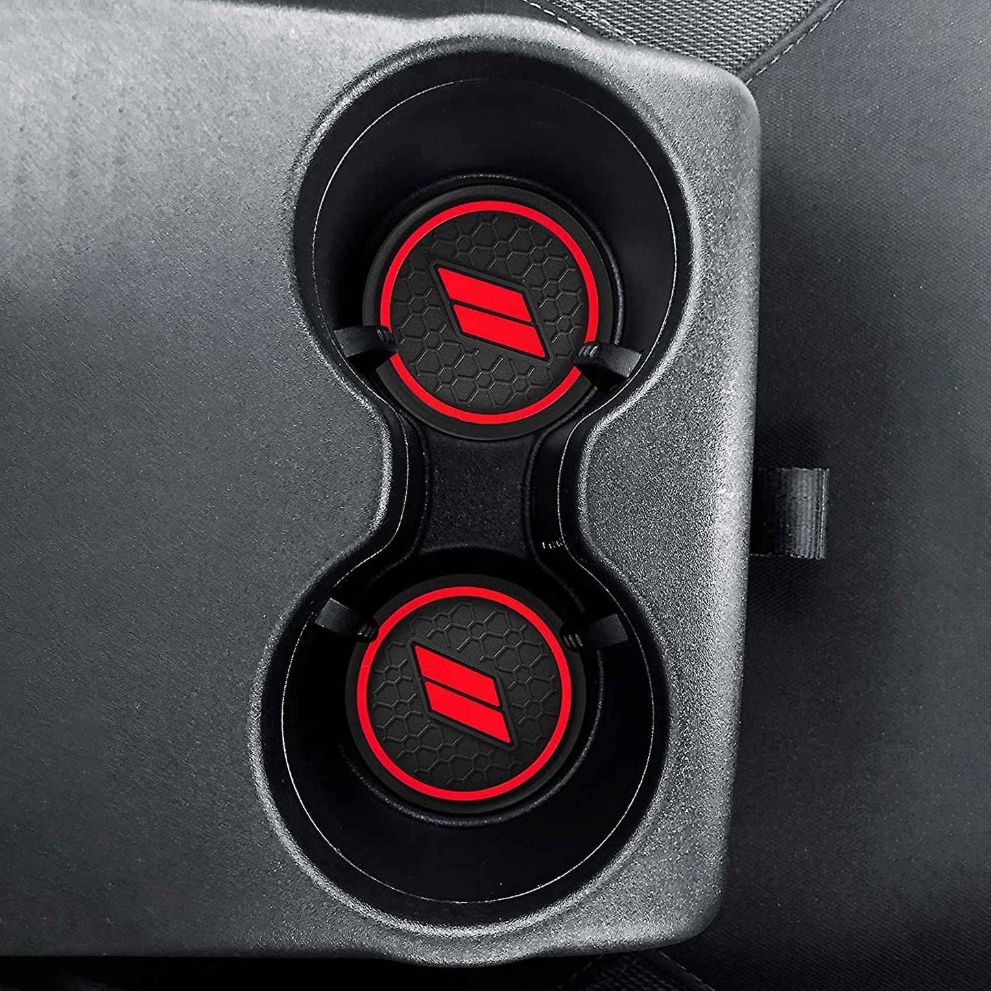 6pcs/set Car Coasters Water Cup Holder Insert Mats for Dodge 2015- 22