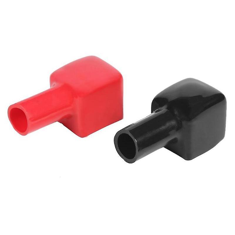 1 Pair Red+black Car Battery Covers Insulation Caps Positive+negative