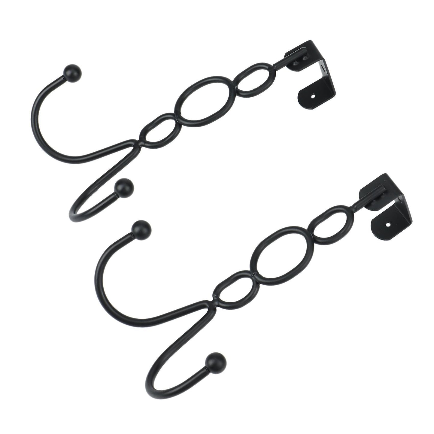2 Pack Heavy Duty Over Door Double Hooks for Hanging Towels,clothes