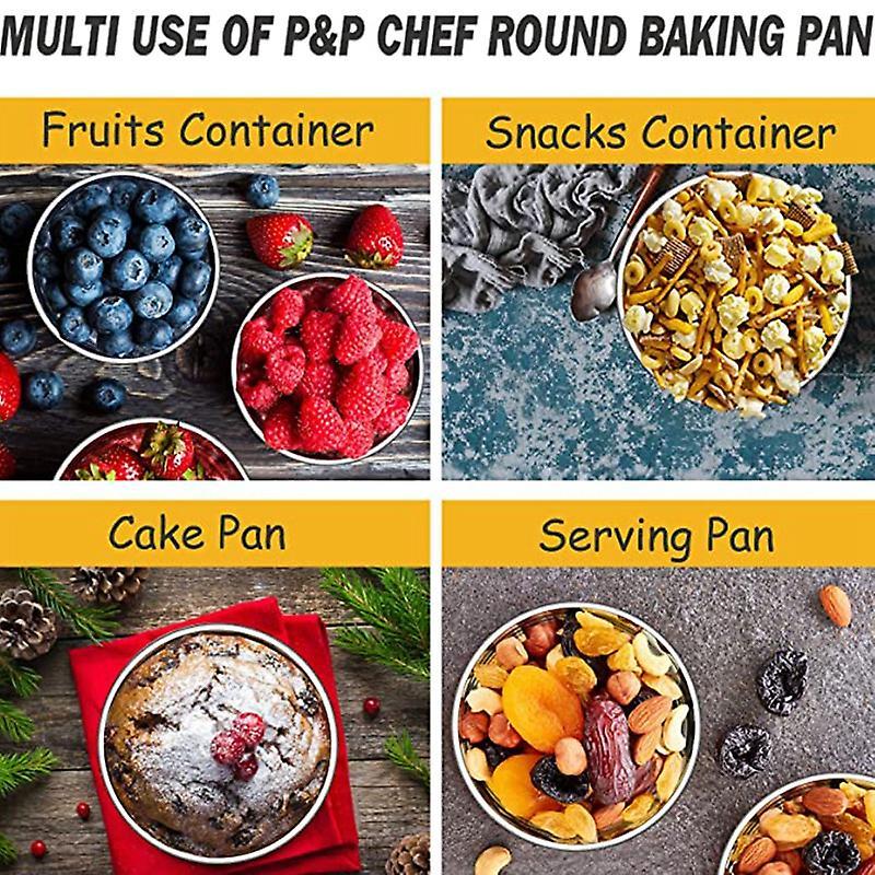 4 Inch Small Cake Pan Set Of 4, Baking Round Cake Pans Tins Bakeware