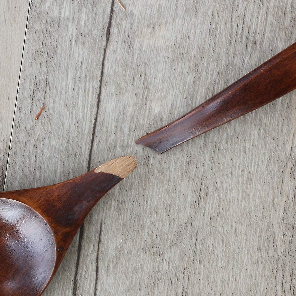 Wooden Spoons for Eating, 6 Pieces Natural Wood Eating Spoon