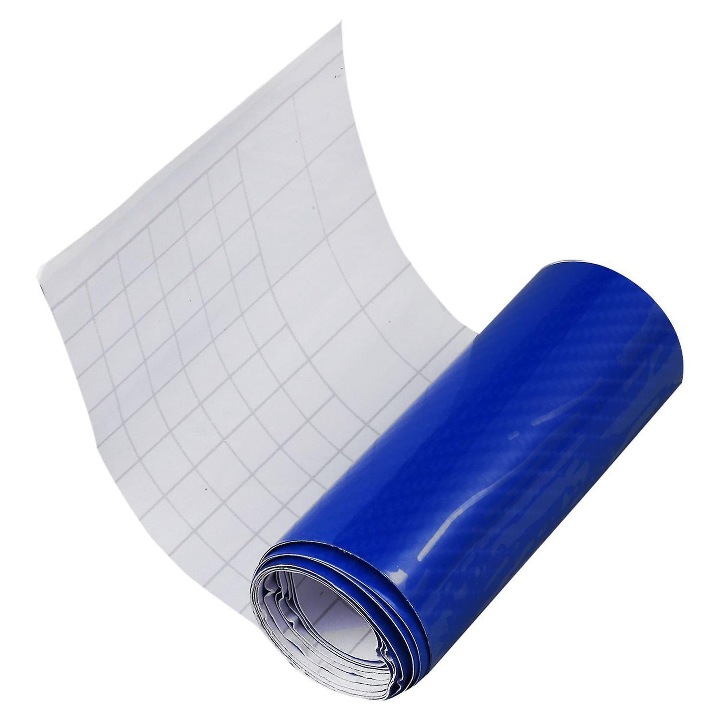 10cm X 152cm Super 5d Carbon Fiber Car Vinyl Film Deep Blue