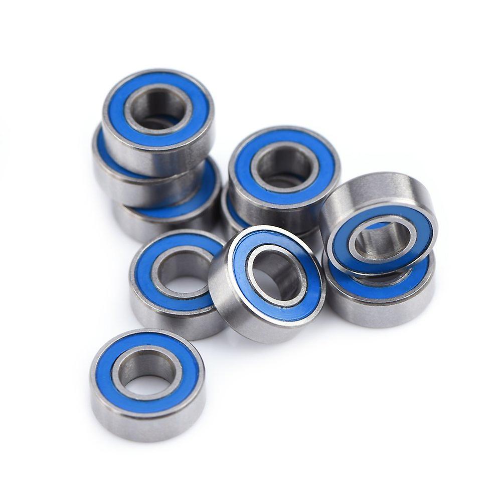 10 Pieces Steel Skateboard Bearings 5mm X 11mm X 4mm Zz Mr115-2rs