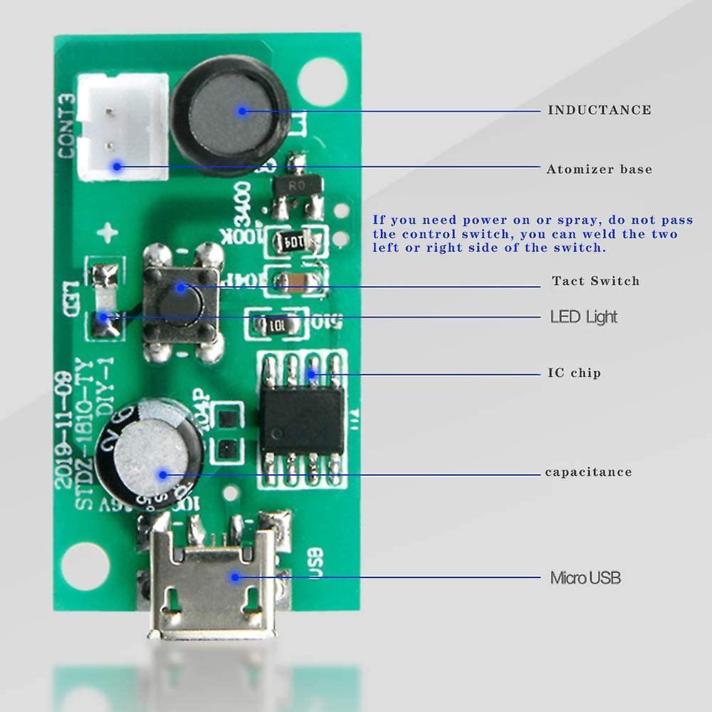 3pcs Atomization Plate with Usb Humidifier Module with Timing Switch
