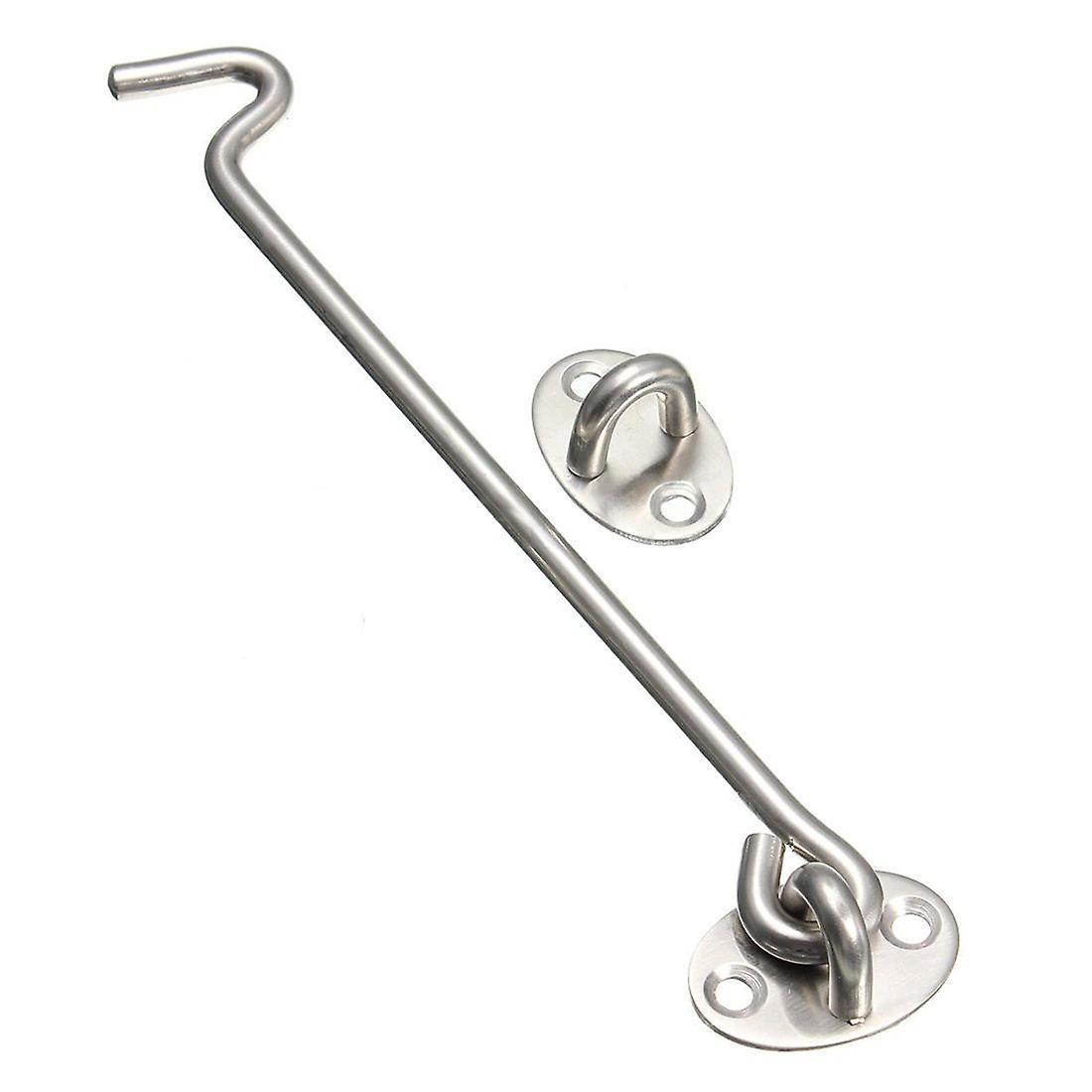 Stainless Steel Cabin Hook and Eye Lock for Shed, Door(200 Mm/8 Inch)