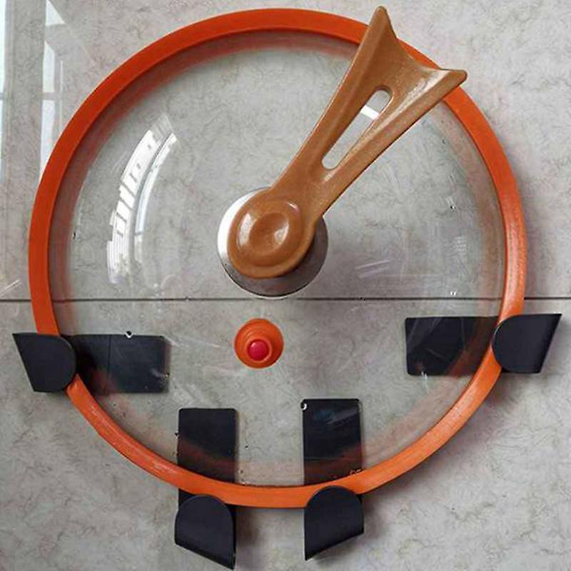 12pcs Plastic Pot Pan Lid Rack Clip Cooker Pot Cover Frame Stand