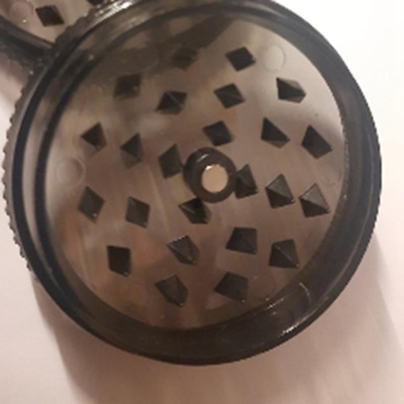 63mm 2 Layer Plastic Tobacco Grinder Herb Grinder