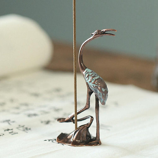 Crane Incense Stick Incense Burners Stick Cone Censer Incense Stand A