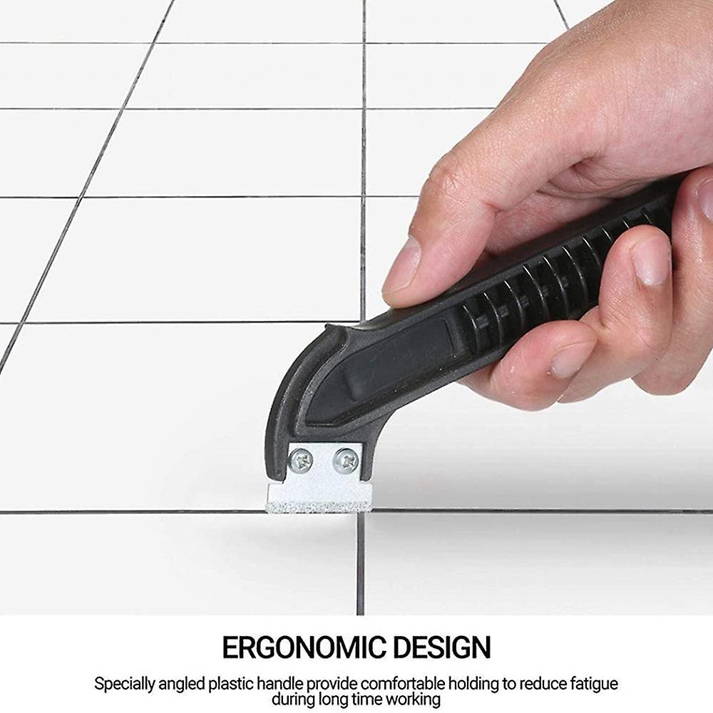 2 Pcs Grout Remover Grout Scraping Rake Tool with 8 Blades Tungsten
