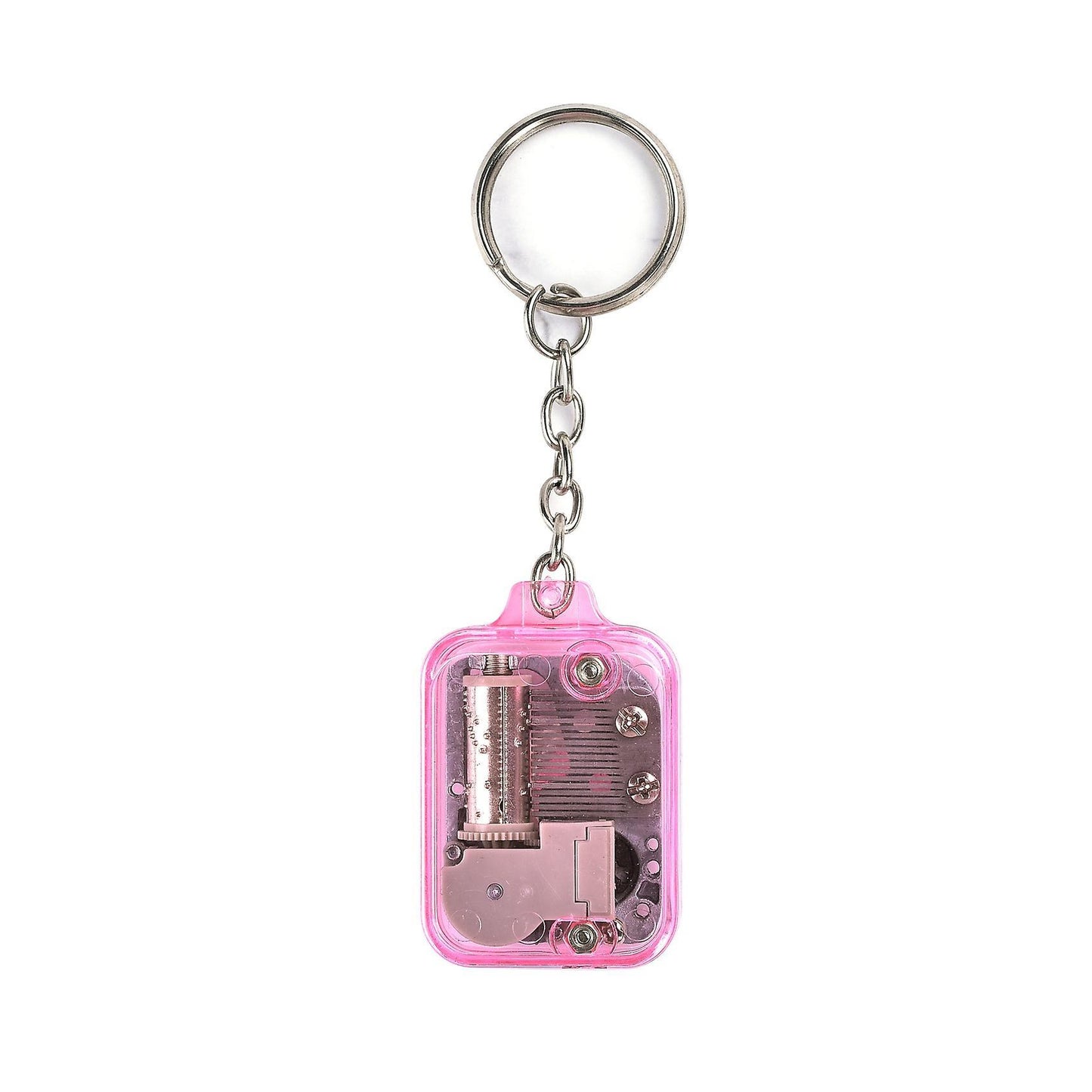 Pink Diy Mechanical Metal Music Boxes for Child with Screws