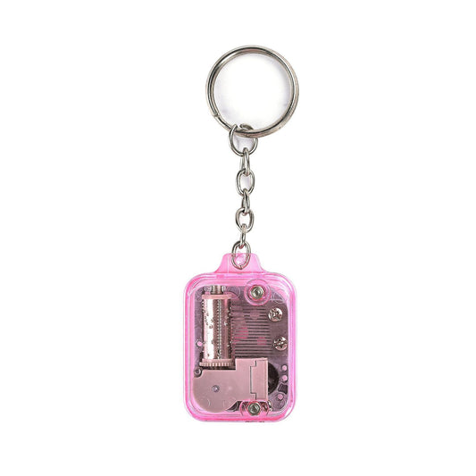 Pink Diy Mechanical Metal Music Boxes for Child with Screws