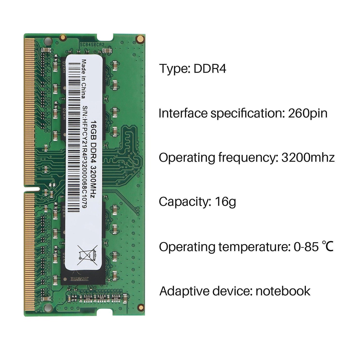 Ddr4 Memory Module 16g Notebook Computer Memory Module 3200mhz