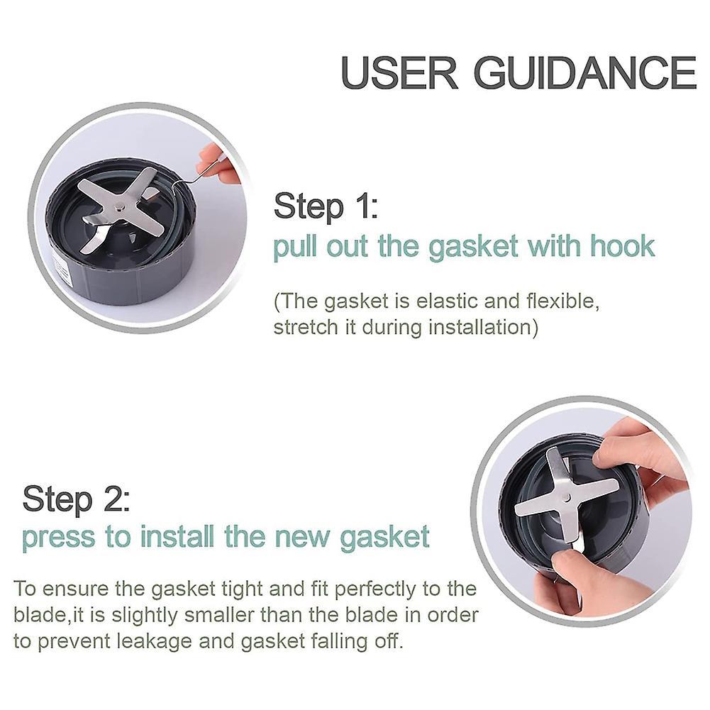 6 Pcs Gasket Replacement, Parts for Nutribullet Pro Blender 900w