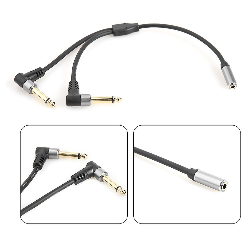 1/8 Inch Socket to 1/4 Inch Plug Y Splitter Adapter Cable