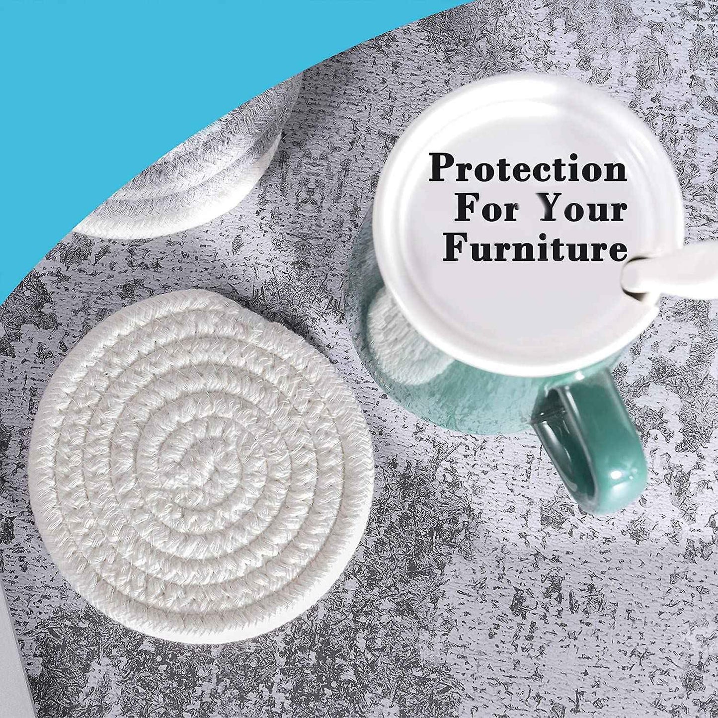 6 Packs Round Coasters for Table Protection,coasters Heat-resistant