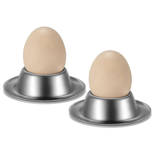 2 Pack,stainless Steel Egg Cups for Hard Boiled Egg,kitchen Display