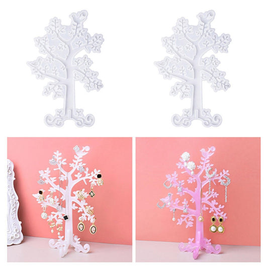 Jewelry Tree Organizer Resin Molds for Resin Casting Ring Holder