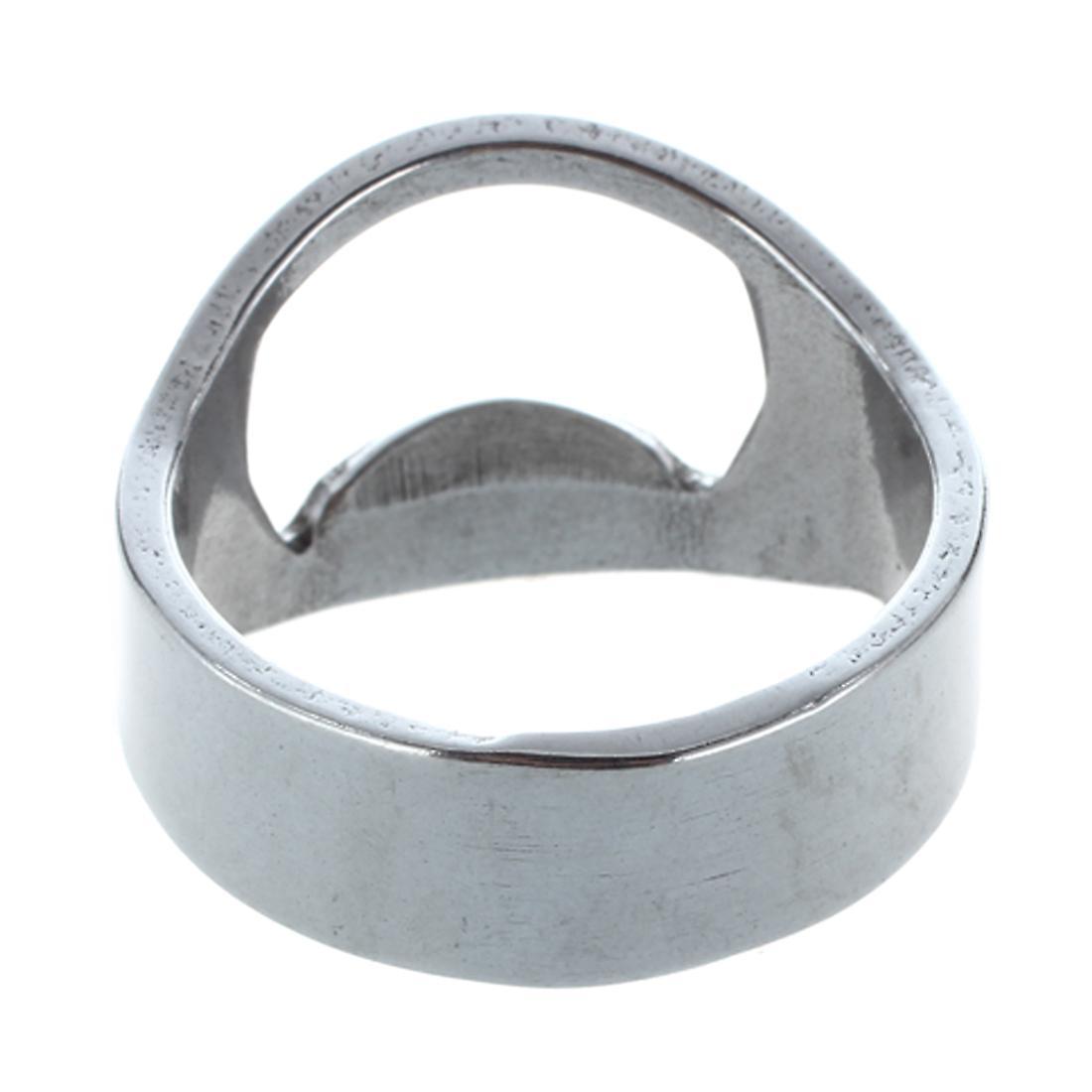 5x Silver Stainless Steel Metal Finger Thumb Keyring Ring Beer Bottle Opener Bar