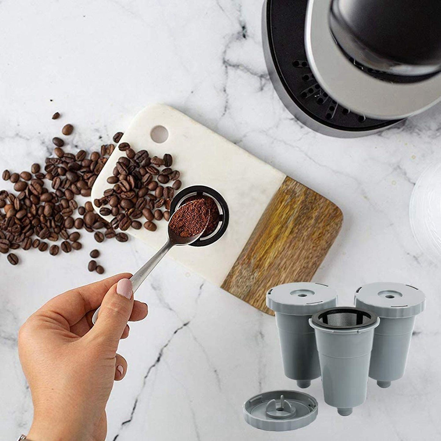 Reusable Capsules Pods Coffee Filters Replacement