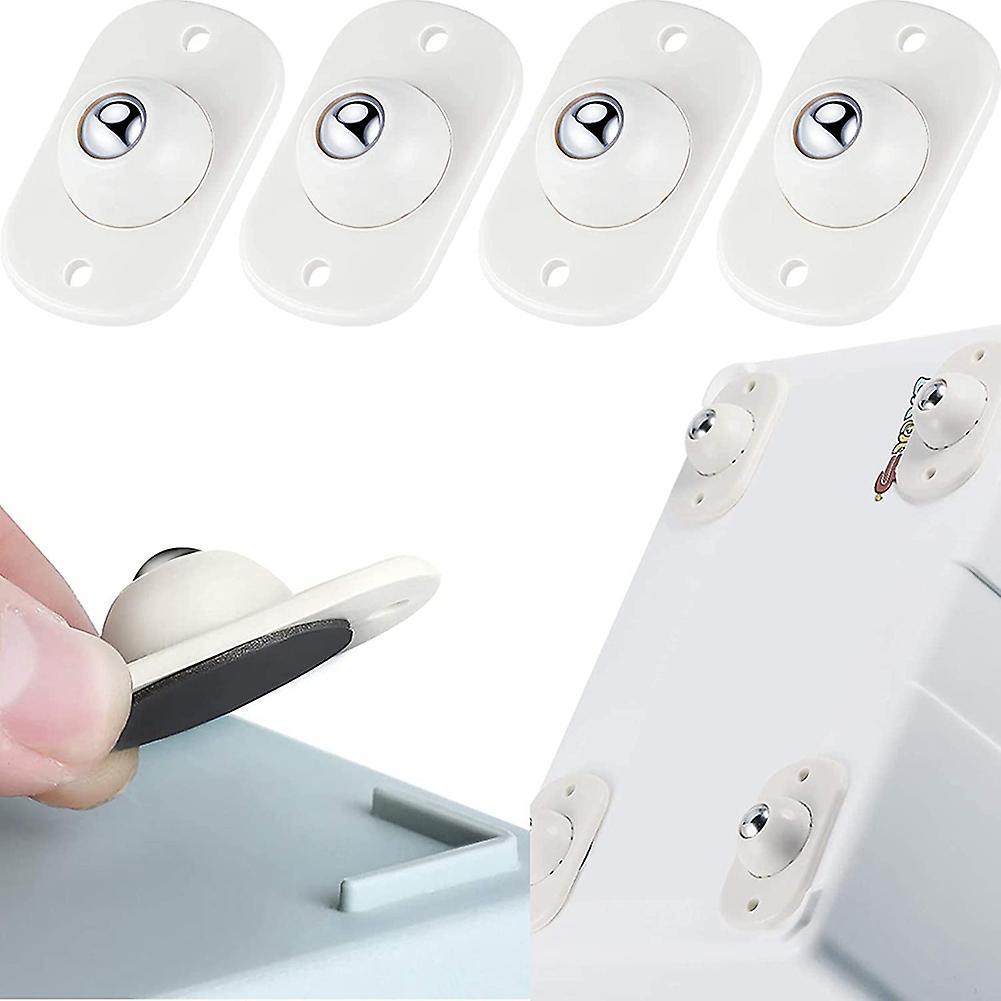 4pcs Stainless Steel Mini Swivel Caster Wheels for Furniture,cabinet
