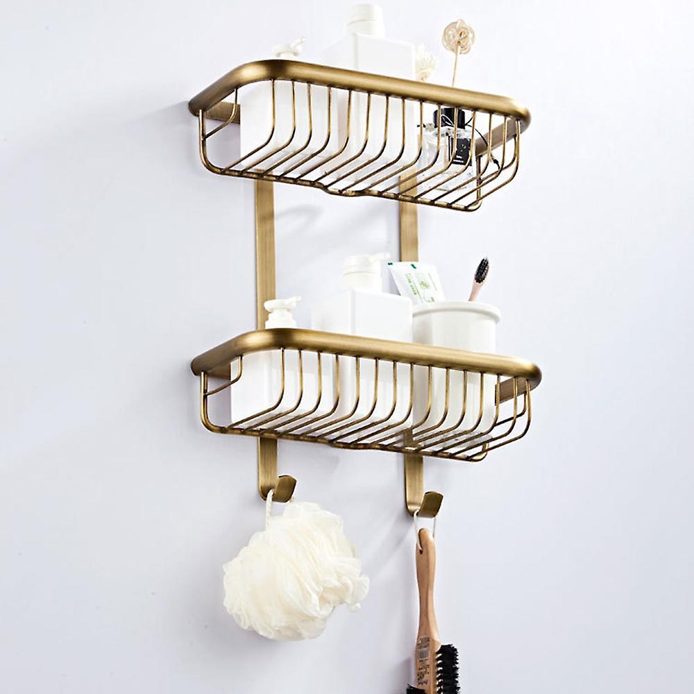 Rectangular European-style Bathroom Rack Storage Rack Wall-mounted