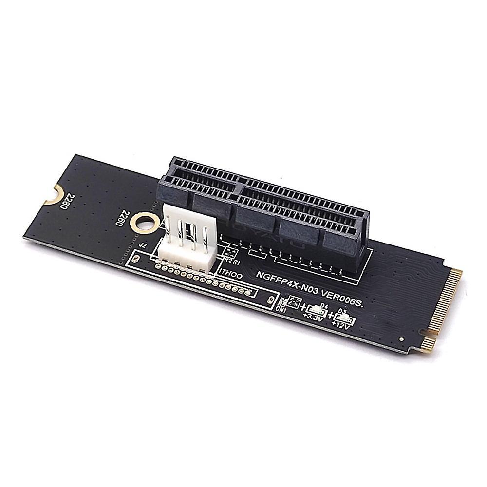 2pcs Ngff M.2 to Pci-e 4x Riser Card Express 1x to 16x Adapter Card