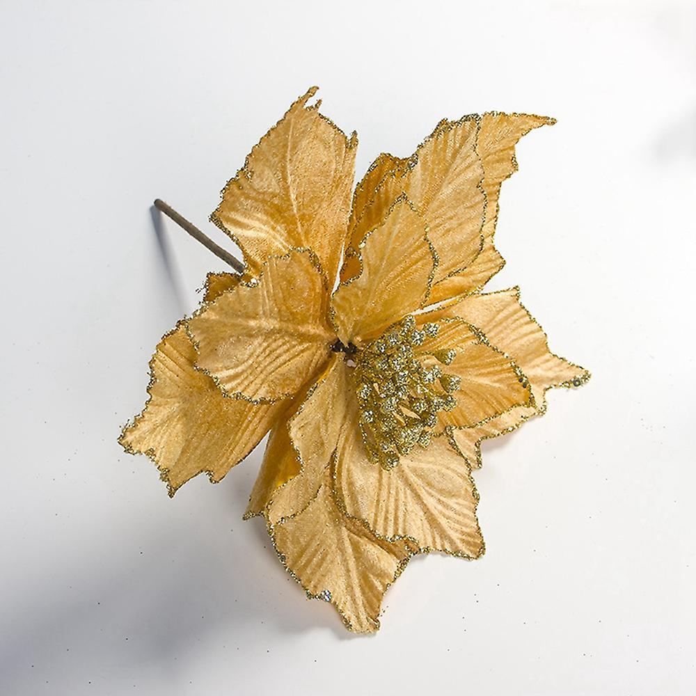 4pcs Artificial Flowers Xmas Tree Decorations New Year Christmas Gift
