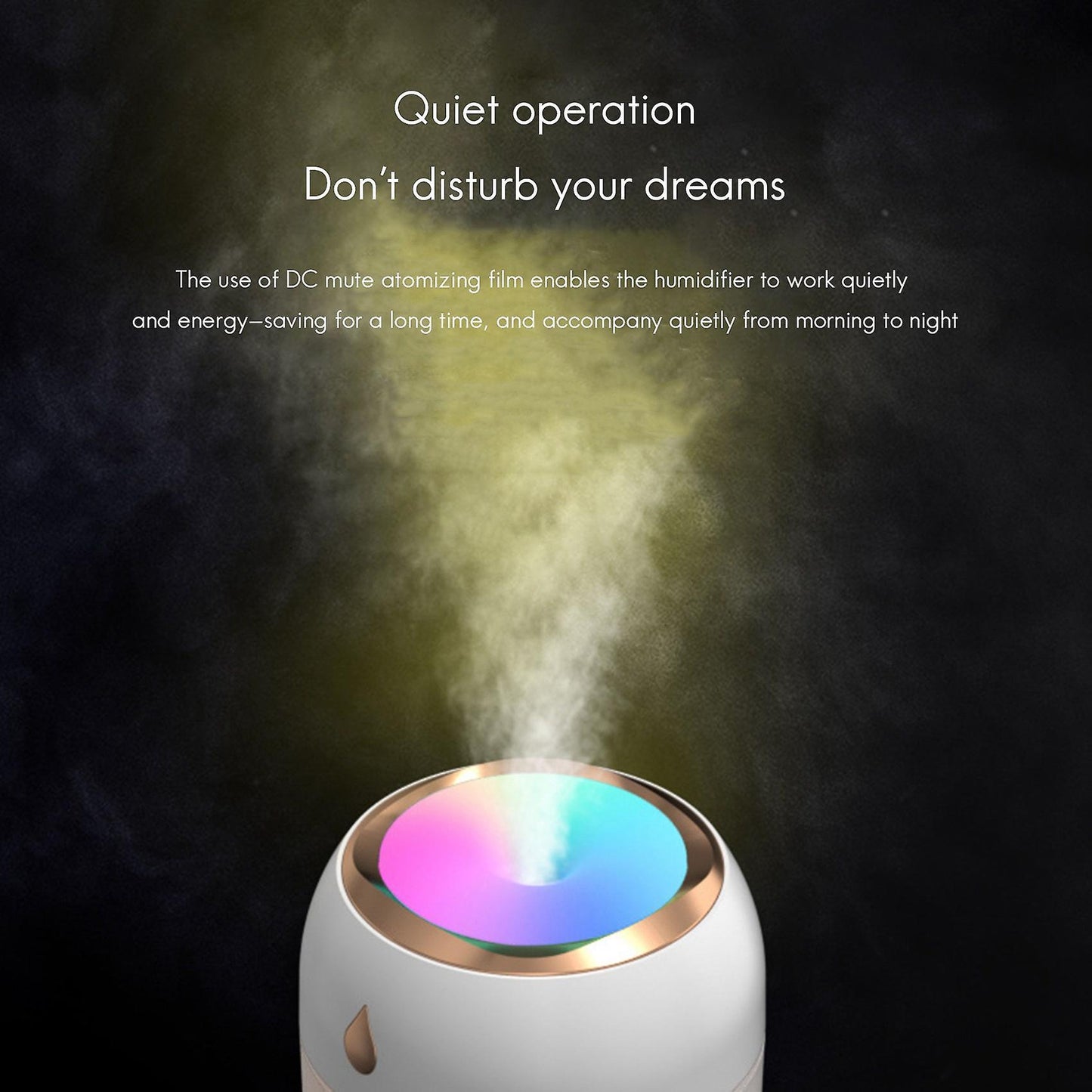 330ml Mini Portable Air Humidifier Usb Mist Maker for Home Gray