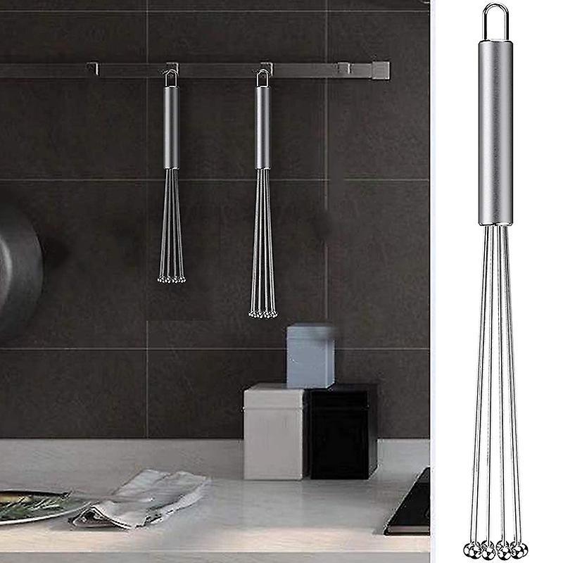 2 Pcs Stainless Steel Ball Whisk Set for Kitchen Cooking, Stirring