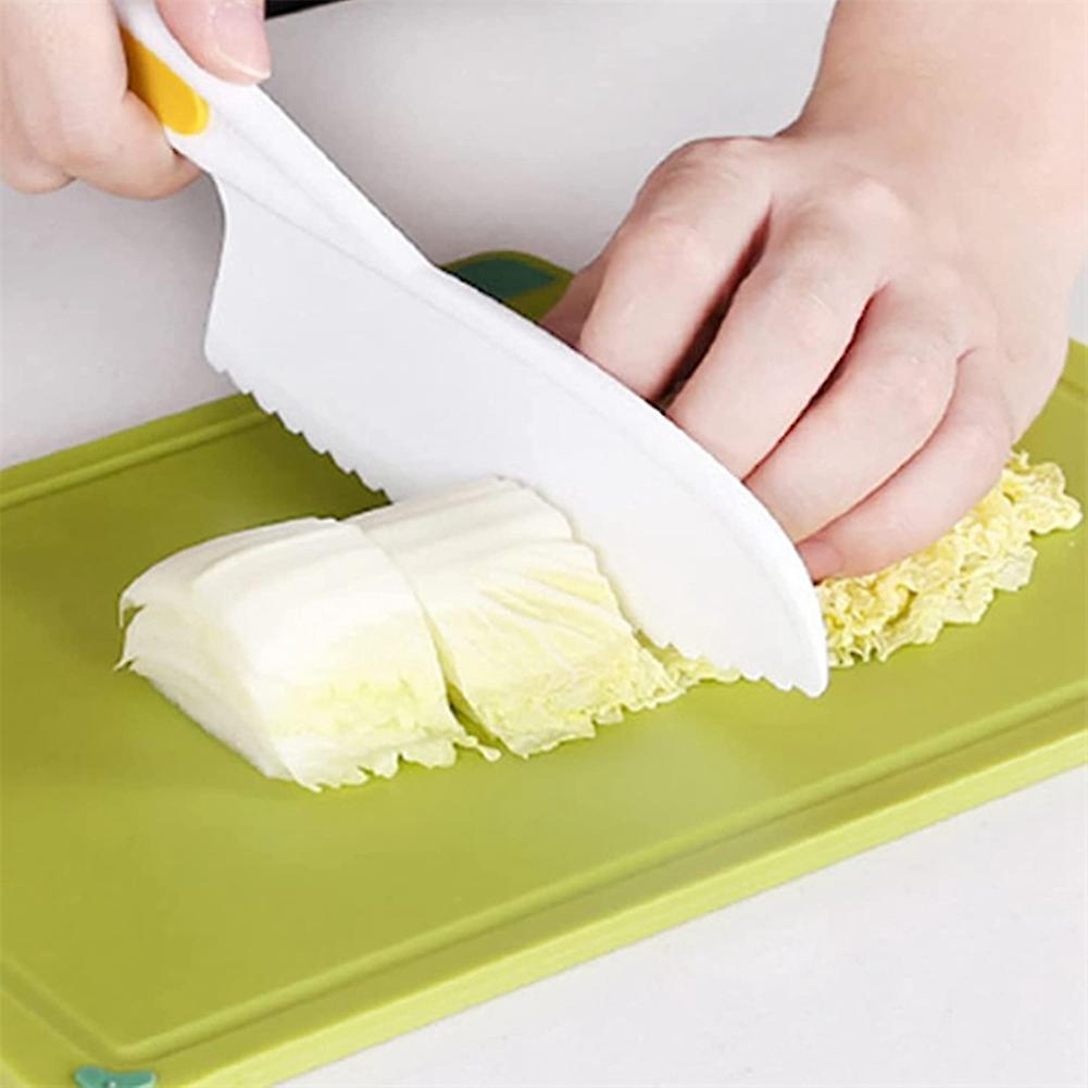 3pcs Children Cake Kindergarten Vegetable Knife Bread Dessert Knife D