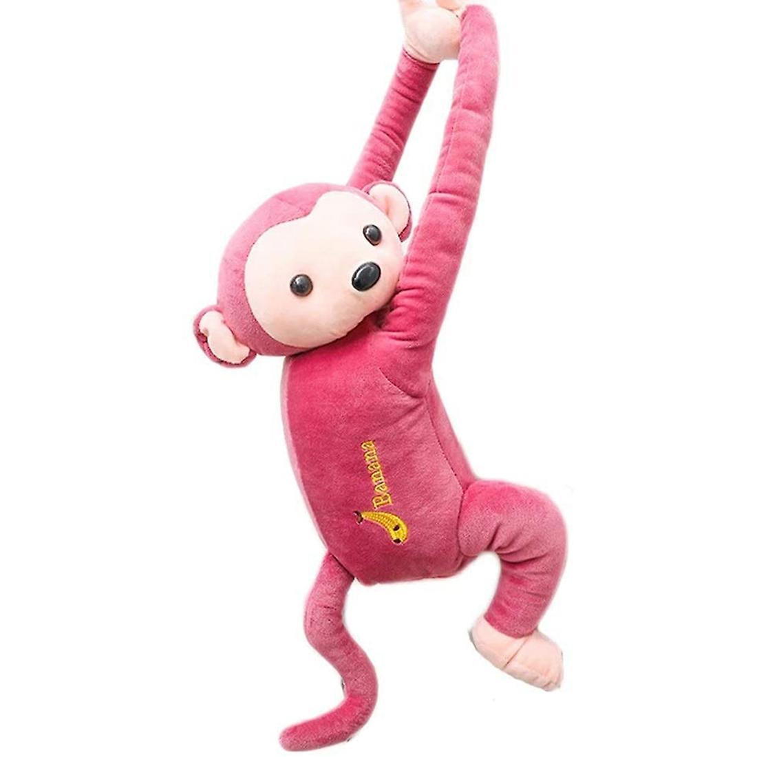 Monkey Tissue Storage Box for Car Bathroom Bedroom Kitchen Pink